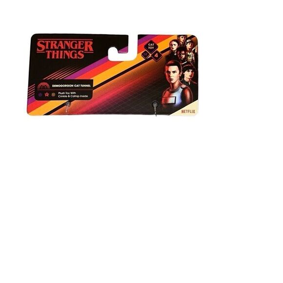 Stranger Things Demogorgon Cat bed, sack w catnip toy Crinkle explore kitten fer - Picture 5 of 7